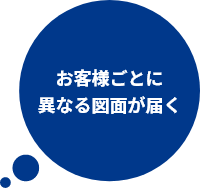お客様ごとに異なる図面が届く